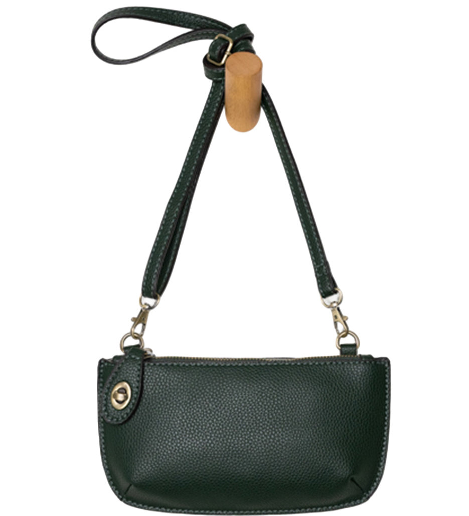 Highland Green Joy Susan Mini Crossbody Wristlet available at Be Charmed