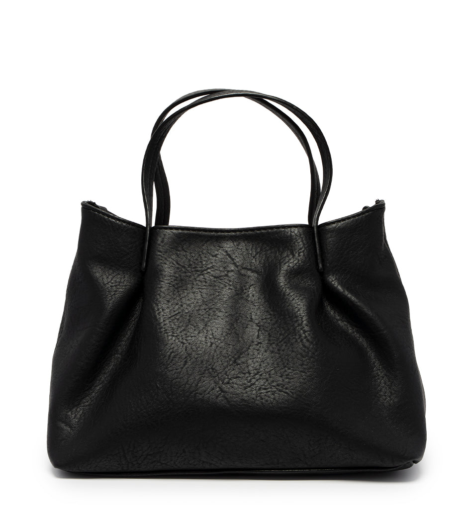 Joy Susan - Black Niki Pleated Satchel Crossbody available at Be Charmed