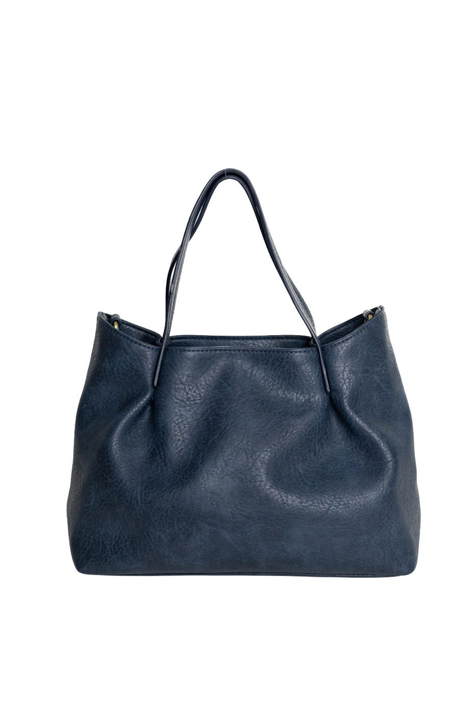 Joy Susan - Navy Niki Pleated Satchel Crossbody available at Be Charmed