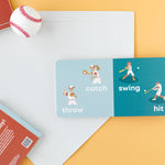 Left Hand Book House Baseball Baby Board Book available at Be Charmed