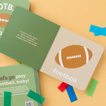 Left Hand Book House Football Baby Board Book available at Be Charmed. 