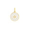 Lola -Small  Family Knot Pendant in Gold in Alpine white available at Be Charmed