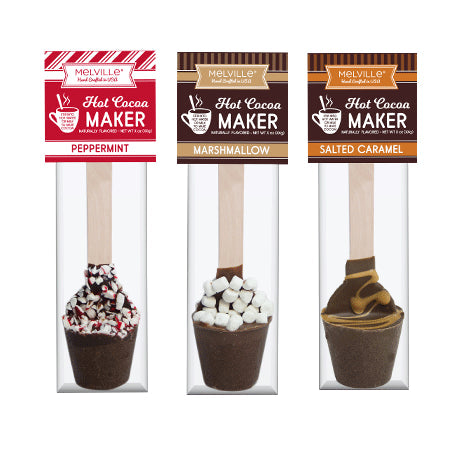 Melville Candy Company Hot Chocolatey Spoons gourmet chocolate spoons available at Be Charmed