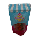 Gummi worms Penny Candy market bags featuring durable canvas tote design available at Be Charmed