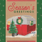 Pictura Season's Greetings Christmas Card featuring a holiday camper available at Be Charmed