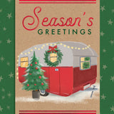Pictura Season's Greetings Christmas Card featuring a holiday camper available at Be Charmed