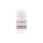 A white stick packaging labeled 'Peppofoot Moisturizing Stick' by Rinse Bath & Body designed for foot care. Available at Be Charmed
