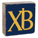 Rustic Marlin Xaverian Brothers 6 x 6 block featuring school spirit branding available at Be Charmed