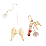 Scout Curated Wears Bookmark & Keychain Set in angel/protection; featuring a matching decorative bookmark and stylish keychain available at Be Charmed
