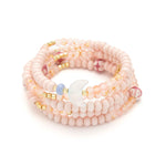 Scout Curated Wears Ceramic Bead Wrap in balnace/moon featuring multi-strand ceramic and metallic bead wrap bracelet available at Be Charmed