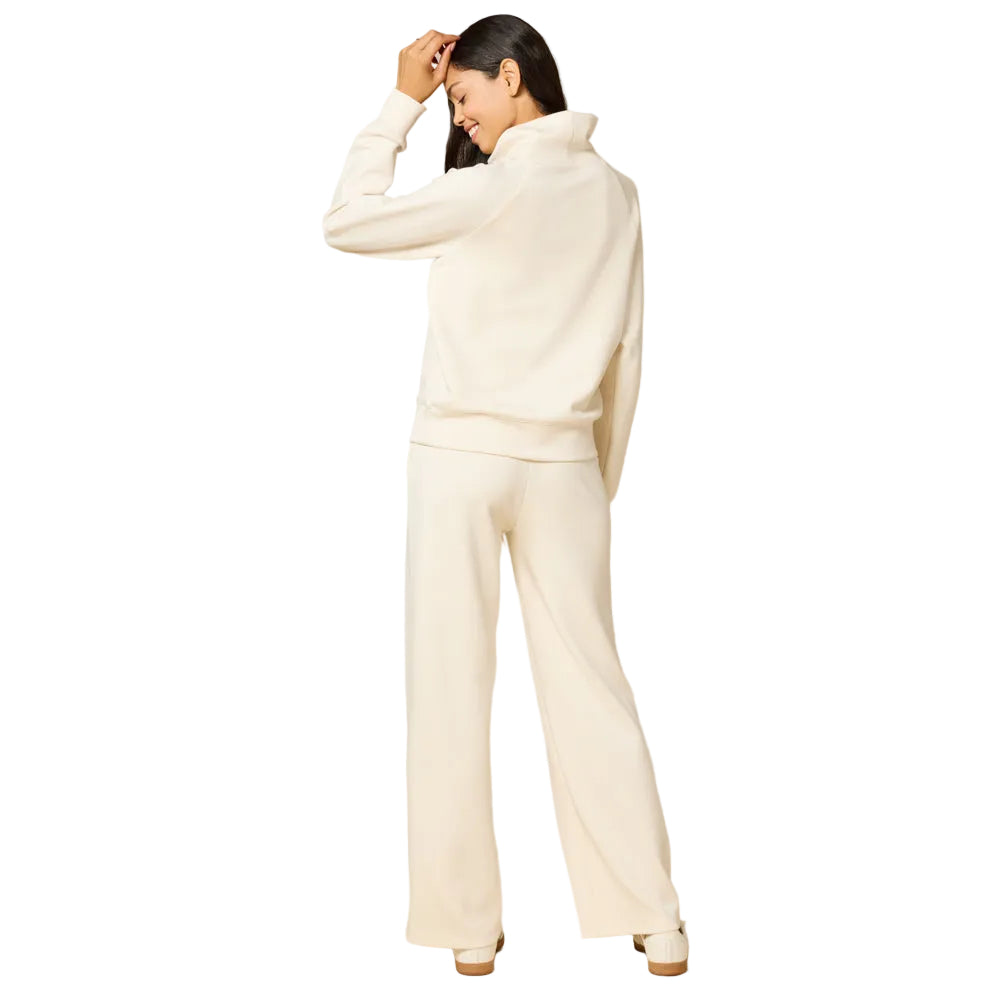 Softies - Dream Tech Cowl Neck w/Pleat Pant in Almond available at Be Charmed