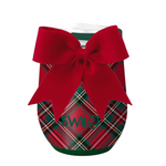 Christmas Plaid Swig holiday stemless wine cup featuring a festive seasonal pattern available at Be Charmed