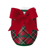 Christmas Plaid Swig holiday stemless wine cup featuring a festive seasonal pattern available at Be Charmed