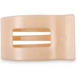 Teleties - Flat Rectangle Hair Clip in almond beige available at Be Charmed