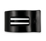 Teleties - Flat Rectangle Hair Clip in jet black available at Be Charmed