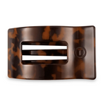 Teleties - Flat Rectangle Hair Clip in tortoise available at Be Charmed