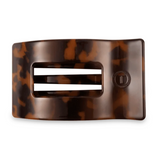 Teleties - Flat Rectangle Hair Clip in tortoise available at Be Charmed