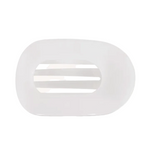 Teleties Flat Square Clip in coc0nut white available at Be Charmed