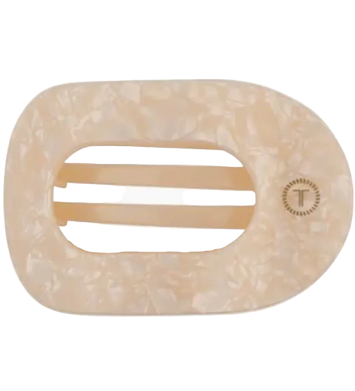 Teleties Flat Square Clip in soft surf available at Be Charmed