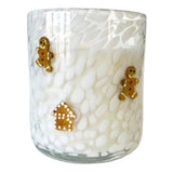 The SOi Co Gingersnap Holiday Icon Candle featuring a festive seasonal jar and poured wax design available at Be Charmed