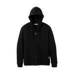 A black UGG men's hoodie with a fleece lining, featuring a hood and ribbed hem. Available at Be Charmed