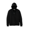 A black UGG men's hoodie with a fleece lining, featuring a hood and ribbed hem. Available at Be Charmed