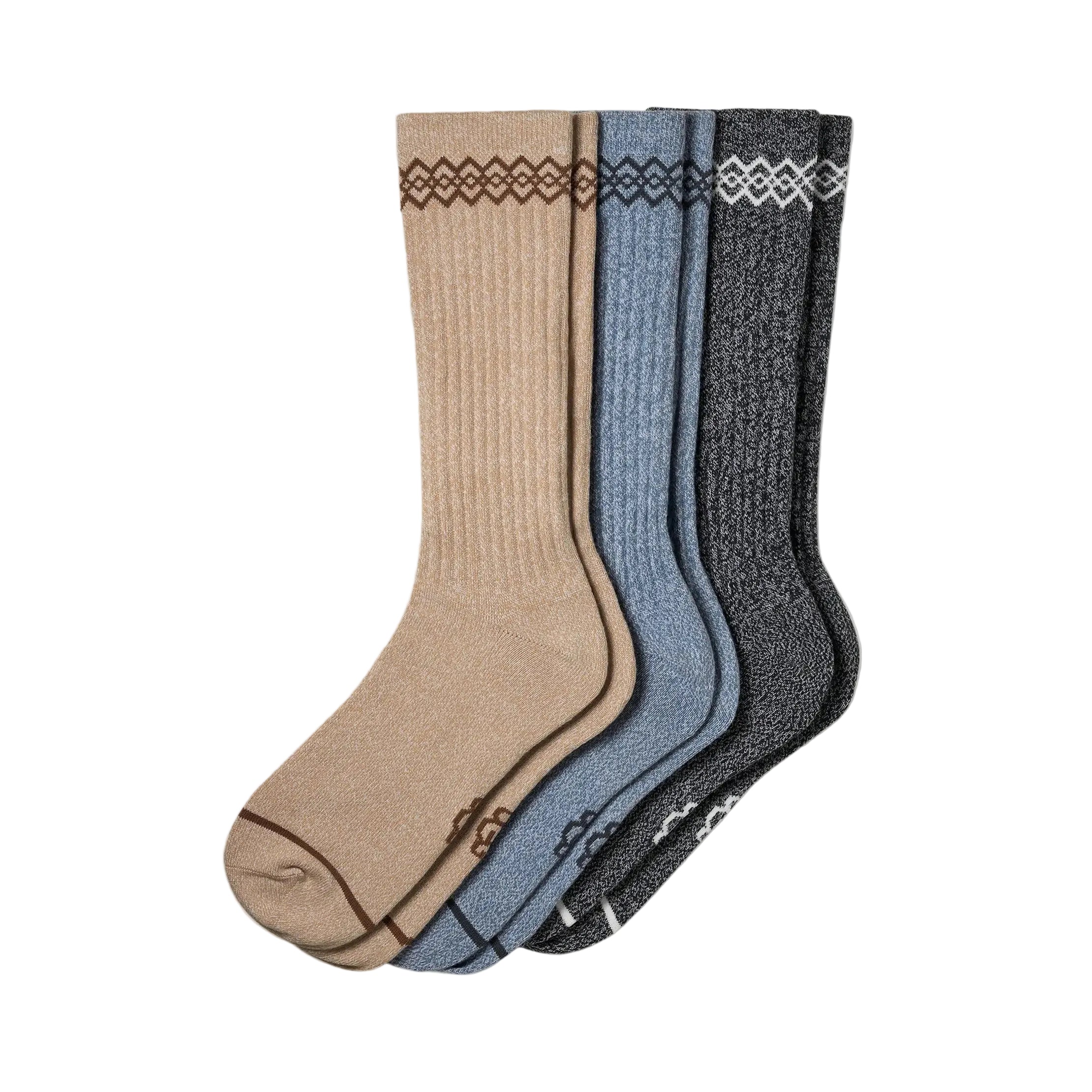 UGG Men's Tasman 3 Pack Sand/Tahoe Blue/Black available at Be Charmed