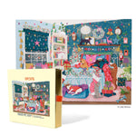 WerkShoppe Christmas Morning 1000 Piece Puzzle featuring a colorful, contemporary art jigsaw design available at Be Charmed