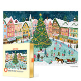 WerkShoppe Town Square 1000 Piece Puzzle featuring a colorful, contemporary art jigsaw design available at Be Charmed