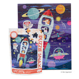 Space explorers 48 Piece Puzzle Snax by WerkShoppe featuring a vibrant graphic design of playful snack illustrations