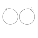Sterling Silver .70" Hoop Earrings available at Be Charmed