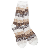World's Softest Socks Chocolate Gem Crew available at Be Charmed