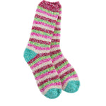 World's Softest Colorful striped socks on a white background. Available at Be Charmed