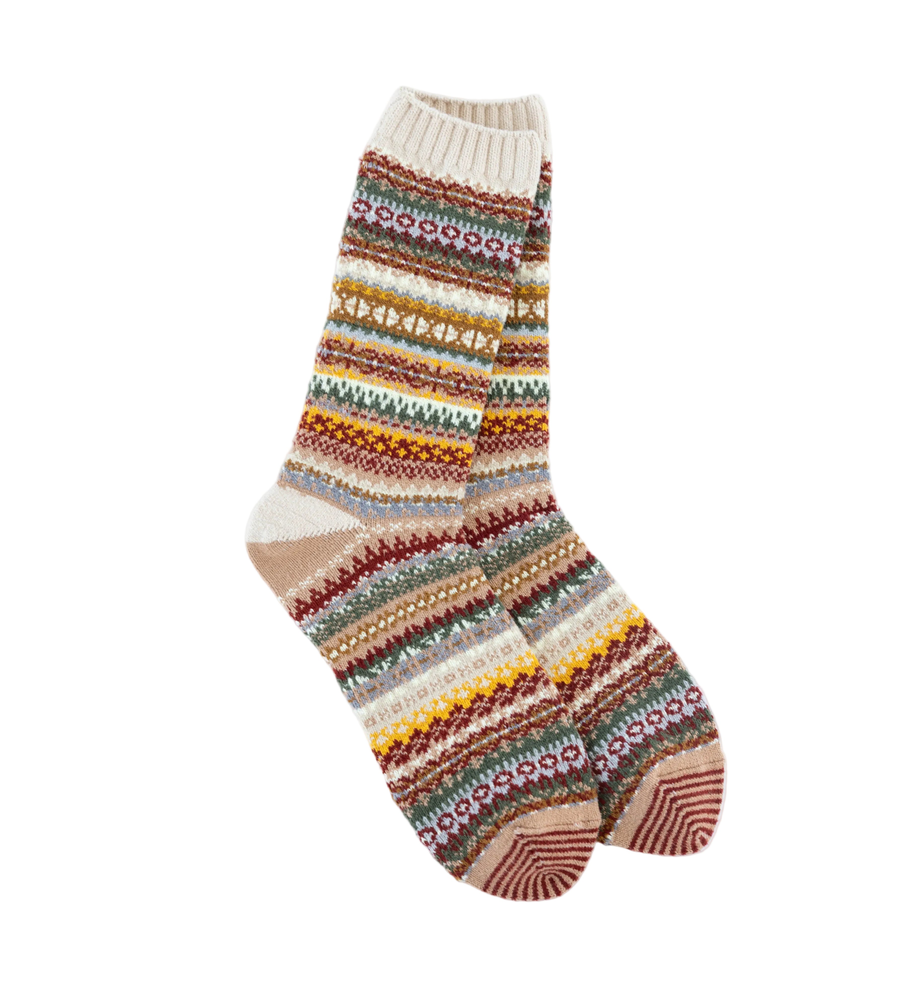 Worlds Softest Socsk - Nordic Crew in cashew. Available at Be Charmed