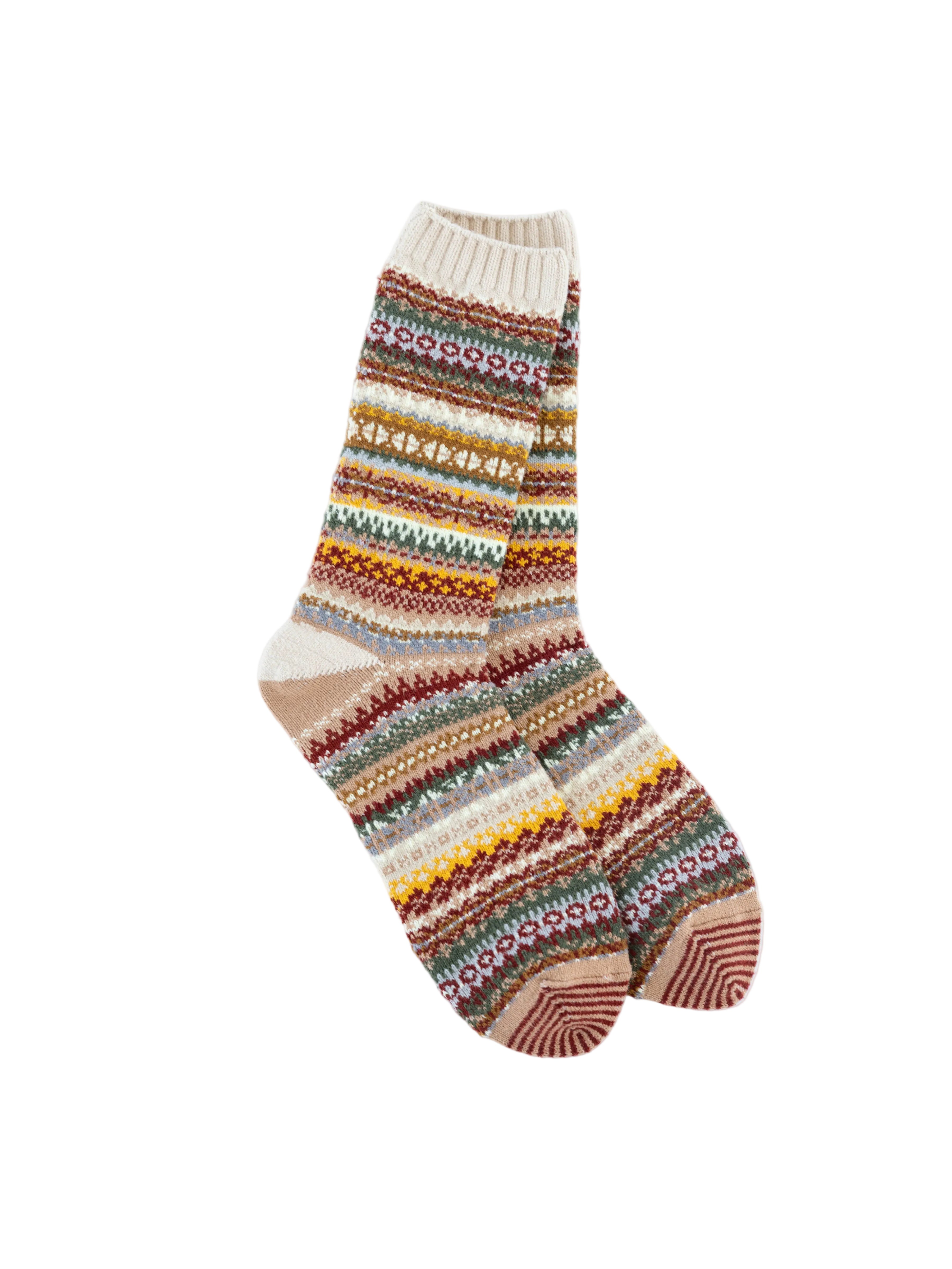 Worlds Softest Socsk - Nordic Crew in cashew. Available at Be Charmed