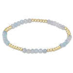 enewton Blissful Pattern 2.5mm Bead Bracelet Aquamarine 