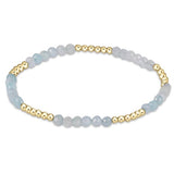 enewton Blissful Pattern 2.5mm Bead Bracelet Aquamarine 