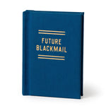 Brass Monkey Tiny Diary, extra-small hardcover journal with a foil-stamped future blackmail felt cover, available at Be Charmed