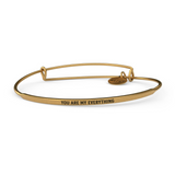 &LIVY Gold POSY Bangle You Are My Everything Bracelet