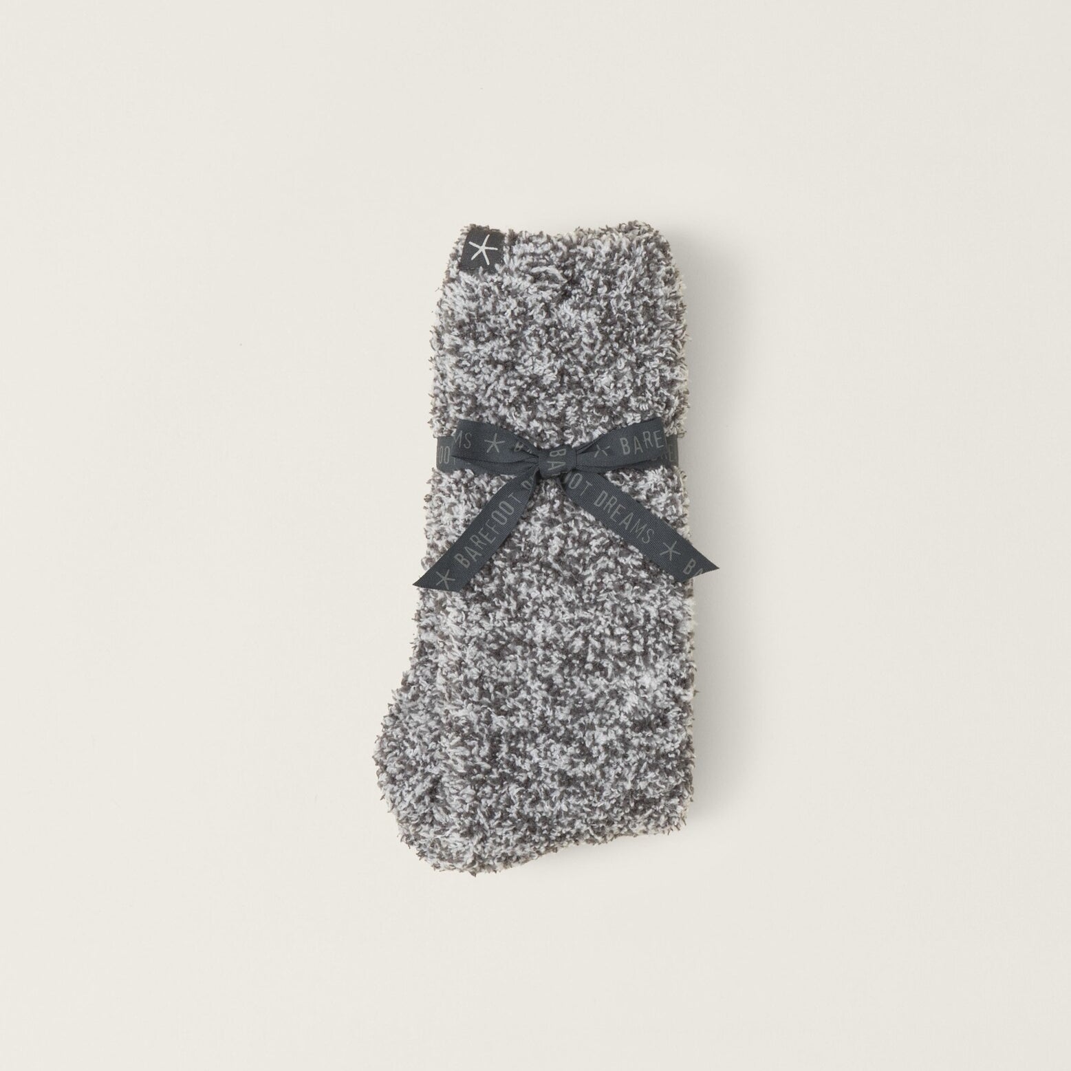 Barefoot Dreams Slate Blue/White CozyChic Heathered Socks Wrapped