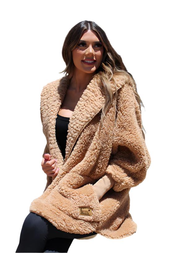 Nordic Beach Cozy Cardigan Cafe Latte