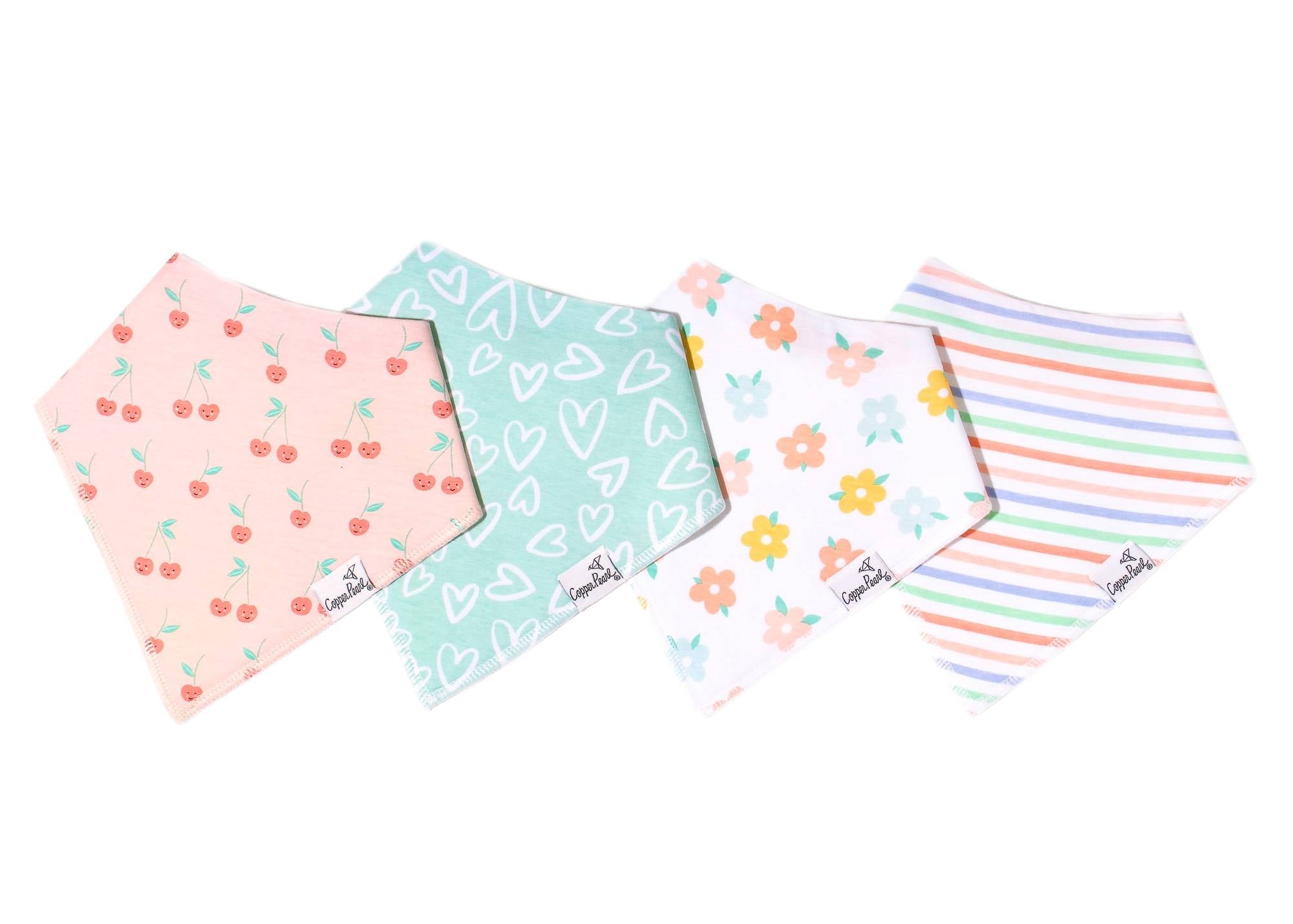 Copper Pearl Bandana Bib Set Cheery