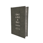 Chronicle Books Charcoal One Line a Day five-year memory book featuring an elegant foil-stamped cover, available at Be Charmed