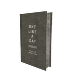 Chronicle Books Charcoal One Line a Day five-year memory book featuring an elegant foil-stamped cover, available at Be Charmed