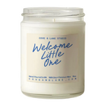 Cove & Lane Welcome Little One scented nursery candle and baby shower gift, available at Be Charmed.