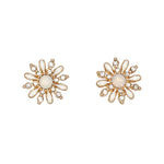 Cuties Opal & Crystal Winter White earrings featuring shimmering white opals accented with brilliant crystals, available at Be Charmed.