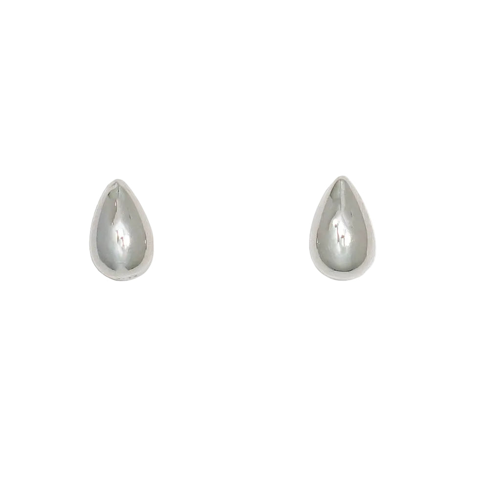 Cuties Trending Sculptural Silver earrings, featuring a bold, abstract geometric design in a polished silver finish, available at Be Charmed.