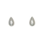 Cuties Trending Sculptural Silver earrings, featuring a bold, abstract geometric design in a polished silver finish, available at Be Charmed.