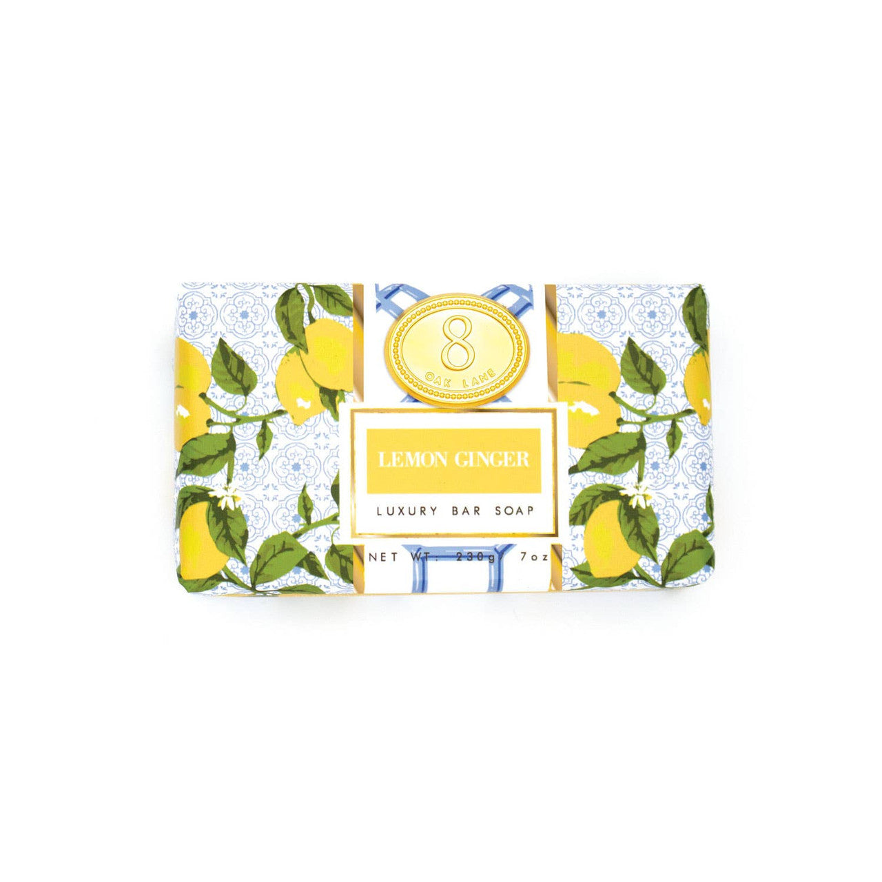 8 Oak Lane Lemon Ginger Wrapped Bar Soap 