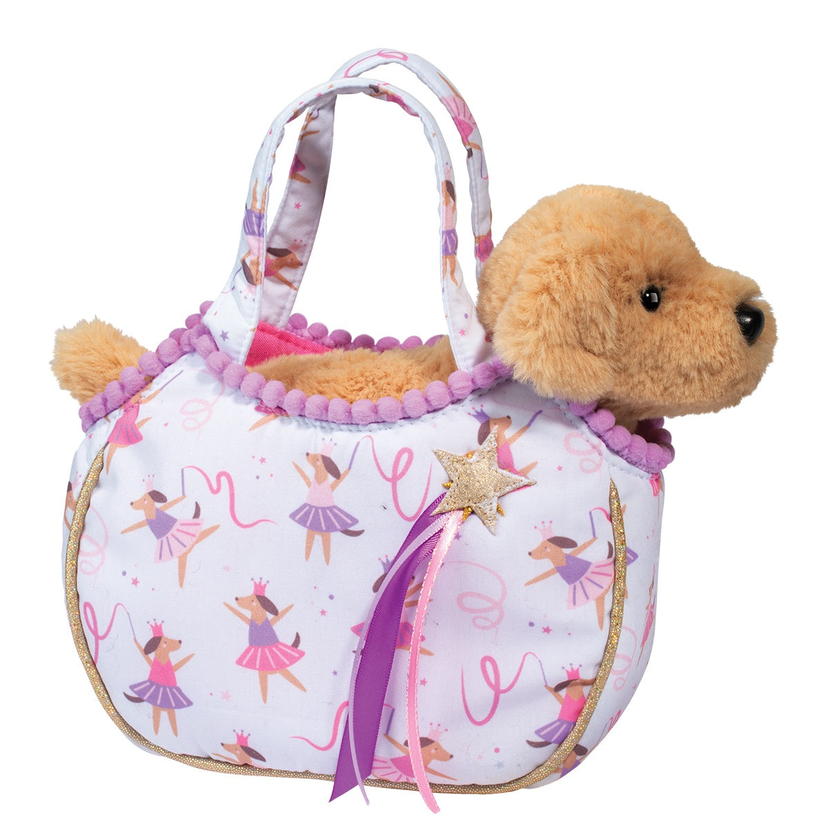 Douglas Sassy Sak plush stuffed dog soft cozy and huggable toy perfect for kids and gifts Available at Be Charmed